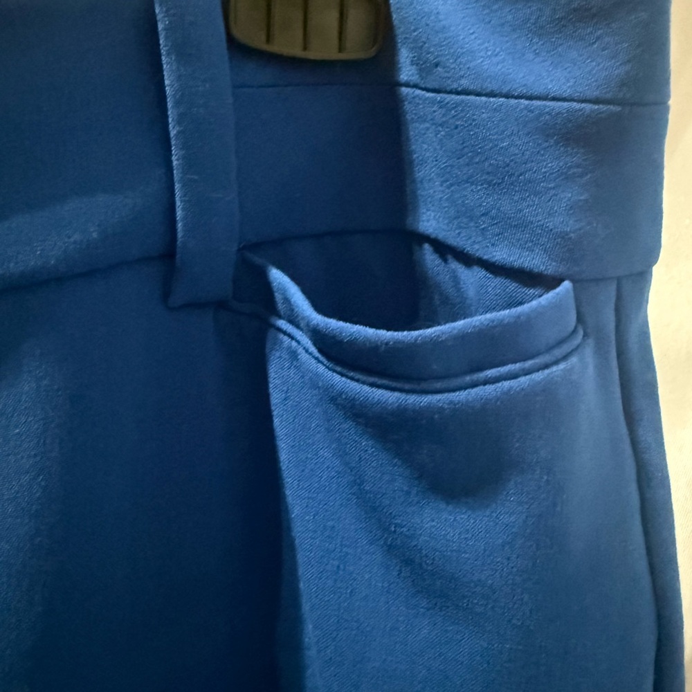 New York & Company Royal Blue Wide-Leg Trousers - Picture 3 of 7